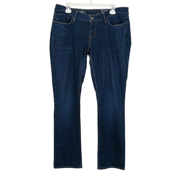 LEVI’S Women’s Dark Wash Supreme Curve Skinny Jeans Size 34 Flattering Stretch - Picture 1 of 12